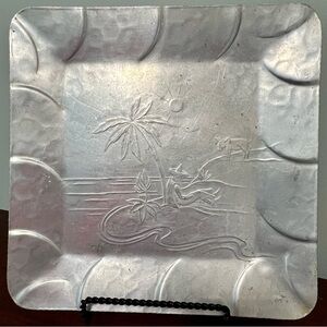 Everlast Hand Forged 12 x 12 Scene w/Decorative Scalloping Along Sides‎ - 1950’s